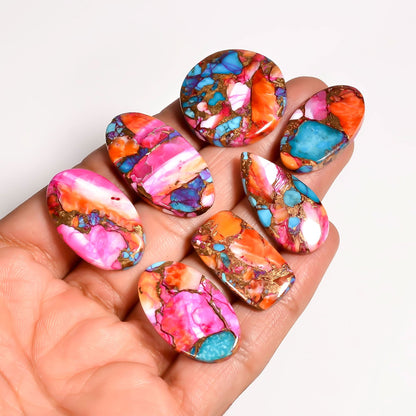 Natural oyster turquoise gemstone healing crystals Reiki wholesale cabochon lot