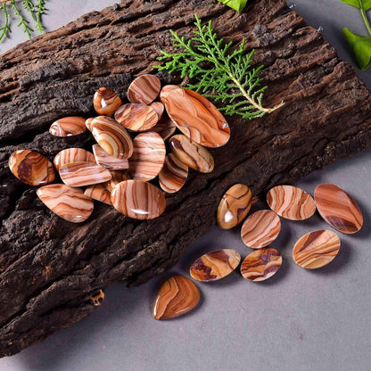 Wood dolomite gemstone specimens for wire wrap and healing crystals


