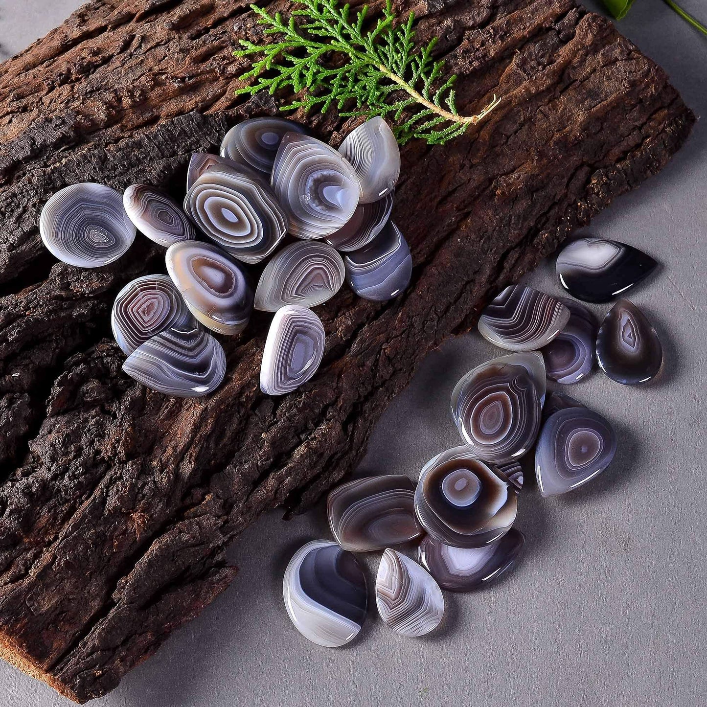 banded agate polished cabochons bulk