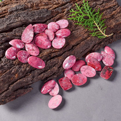 pink gemstone cabochon flat back jewelry stone