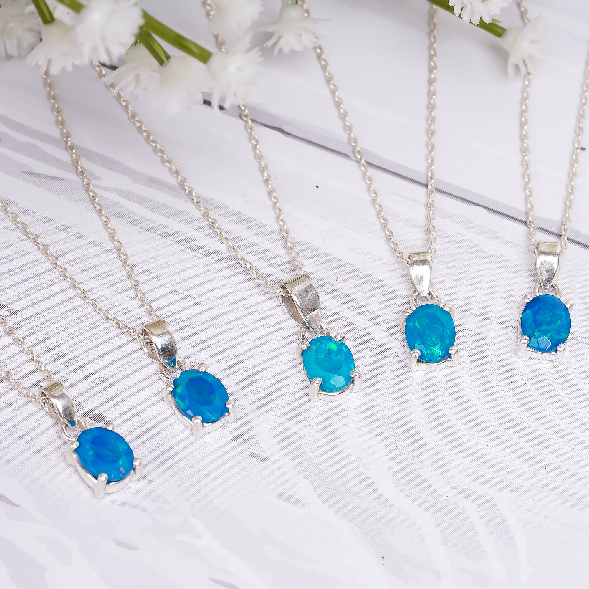 13 Ct Paraiba Opal Prong Pendant