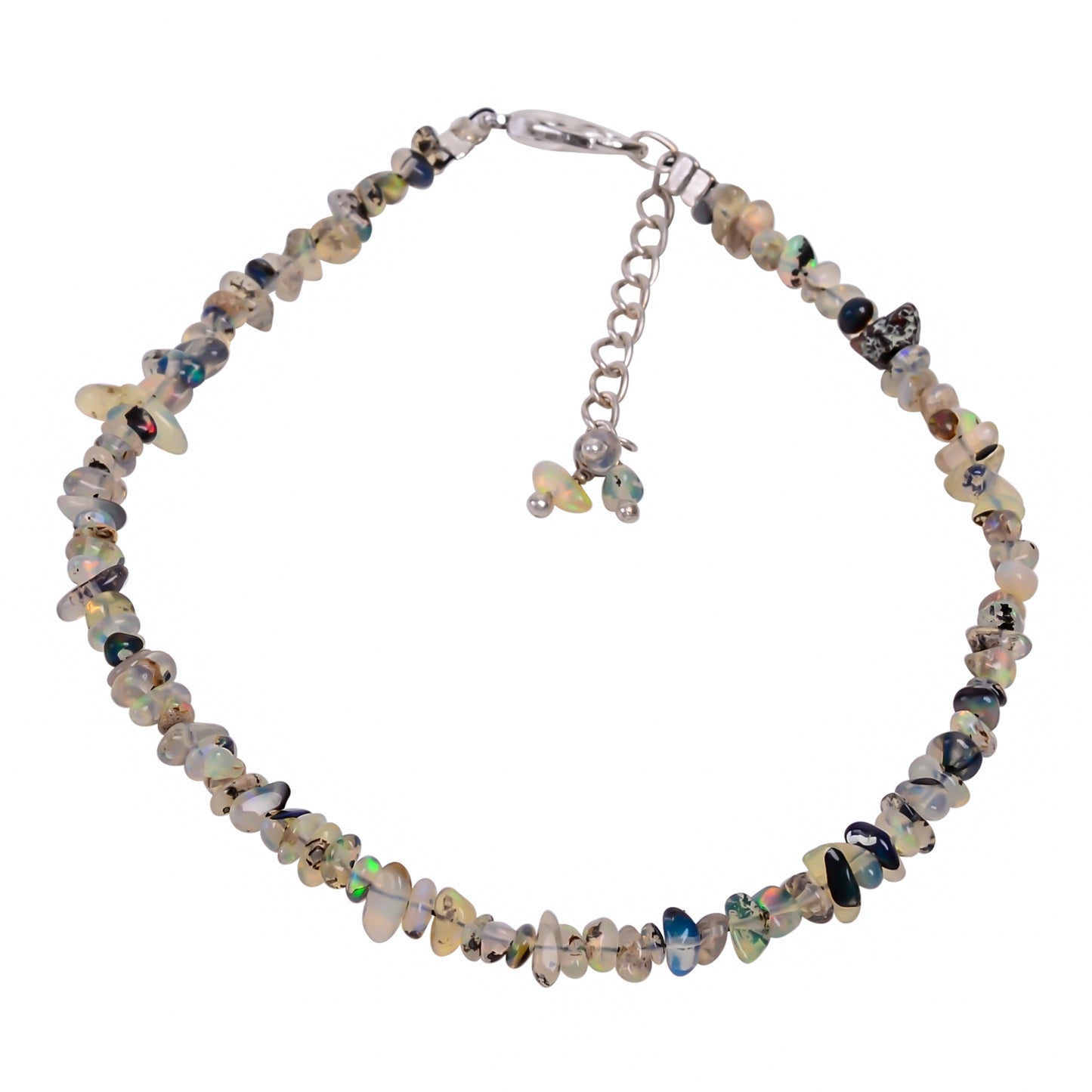 Handicrafted 13 Ct Fire Ethiopian Opal Bracelet in 925 Silver