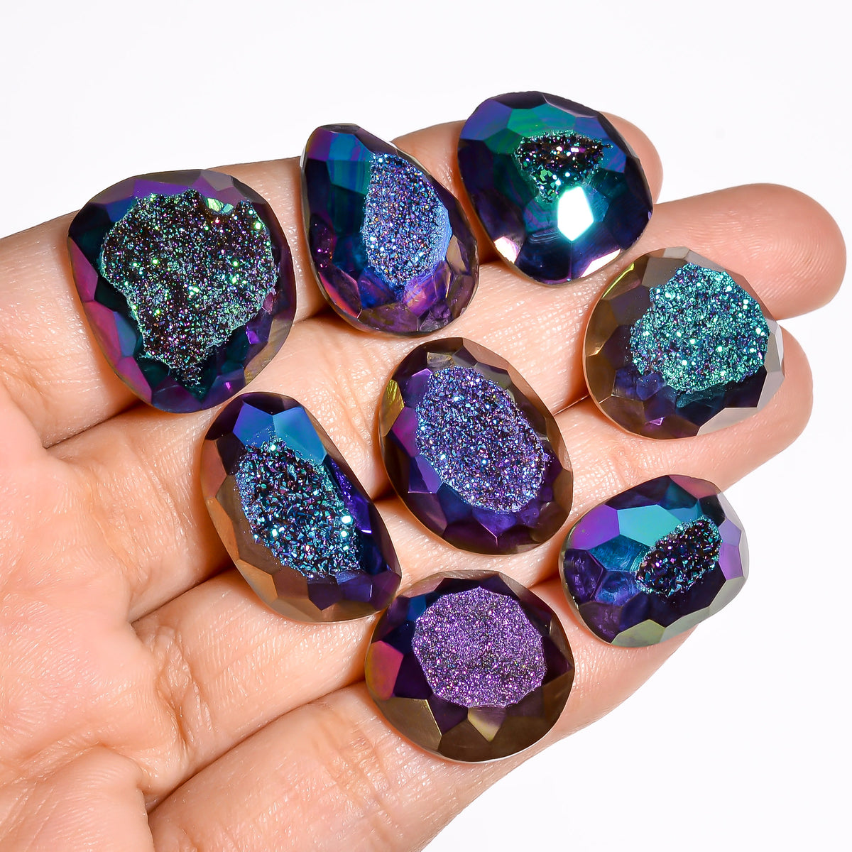 Titanium Cut Green Mixed Shape loose gemstone - view 3