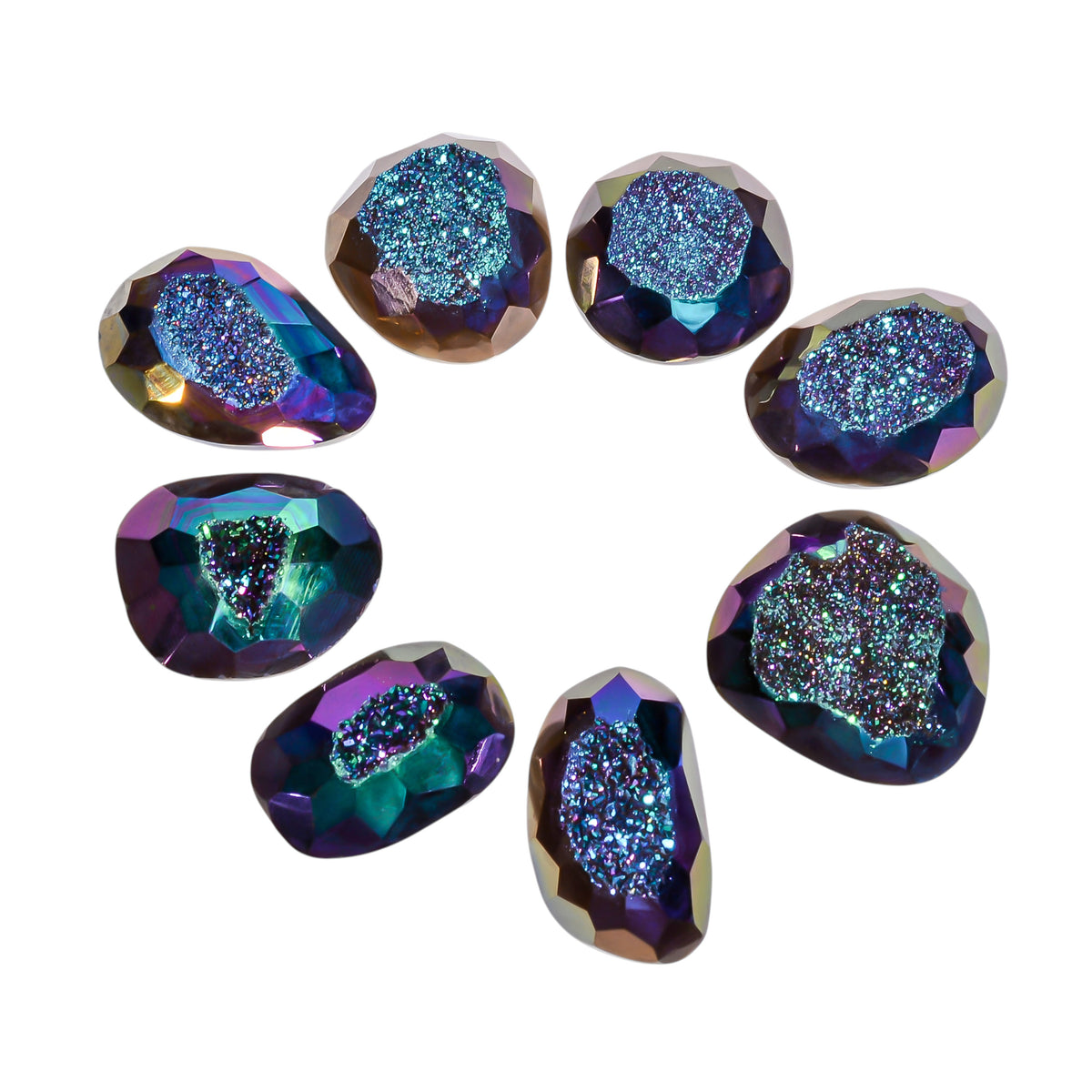 Titanium Cut Green Mixed Shape loose gemstone - view 1