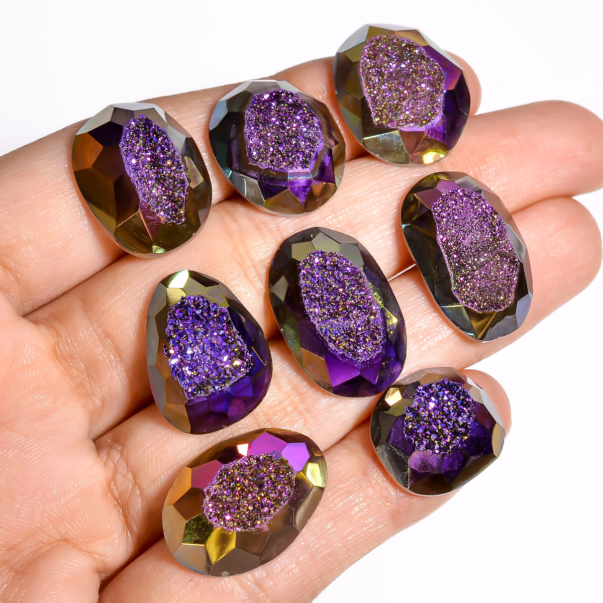 Titanium Cut Purple Mixed Shape loose gemstone - view 3