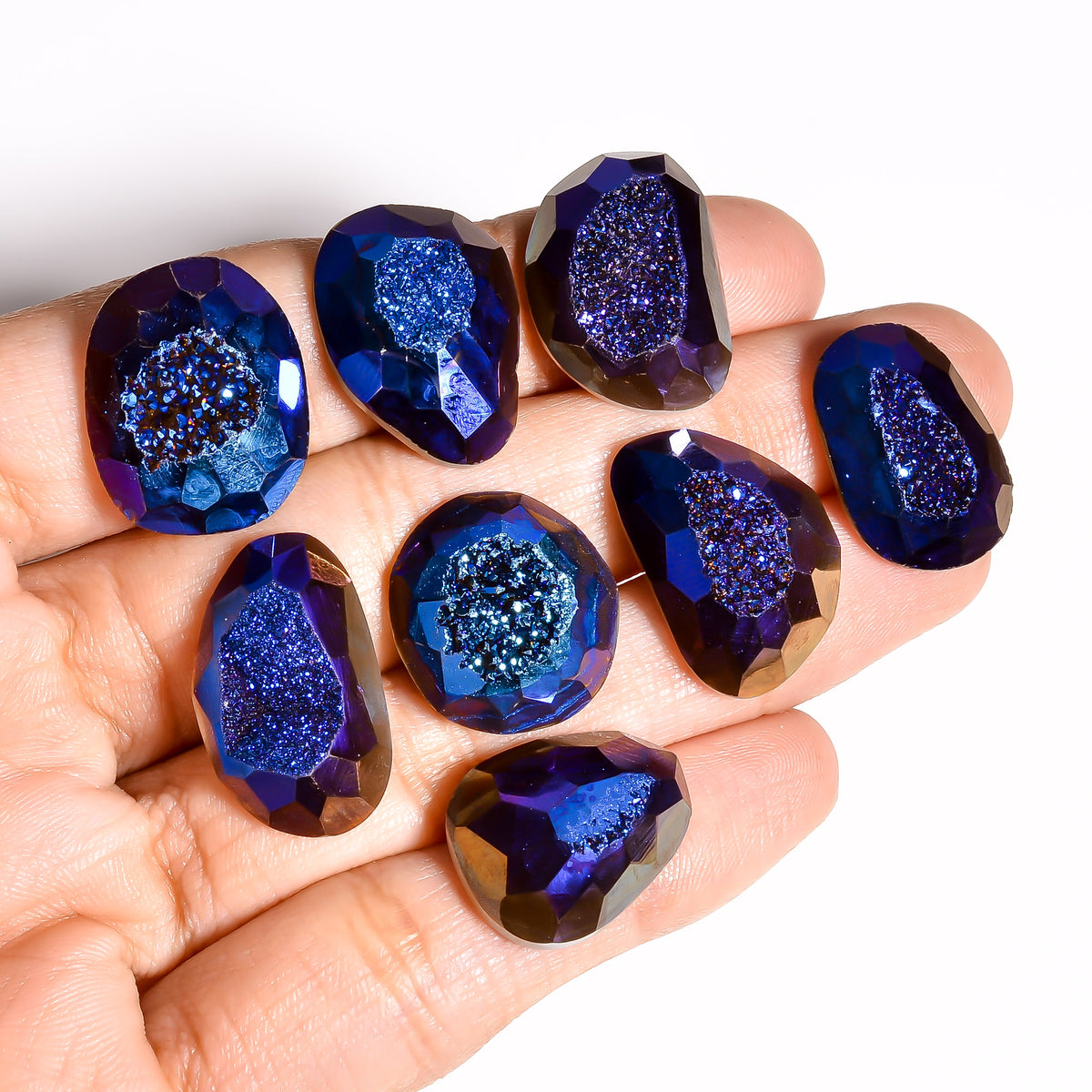Titanium Cut Blue Mixed Shape loose gemstone - view 3