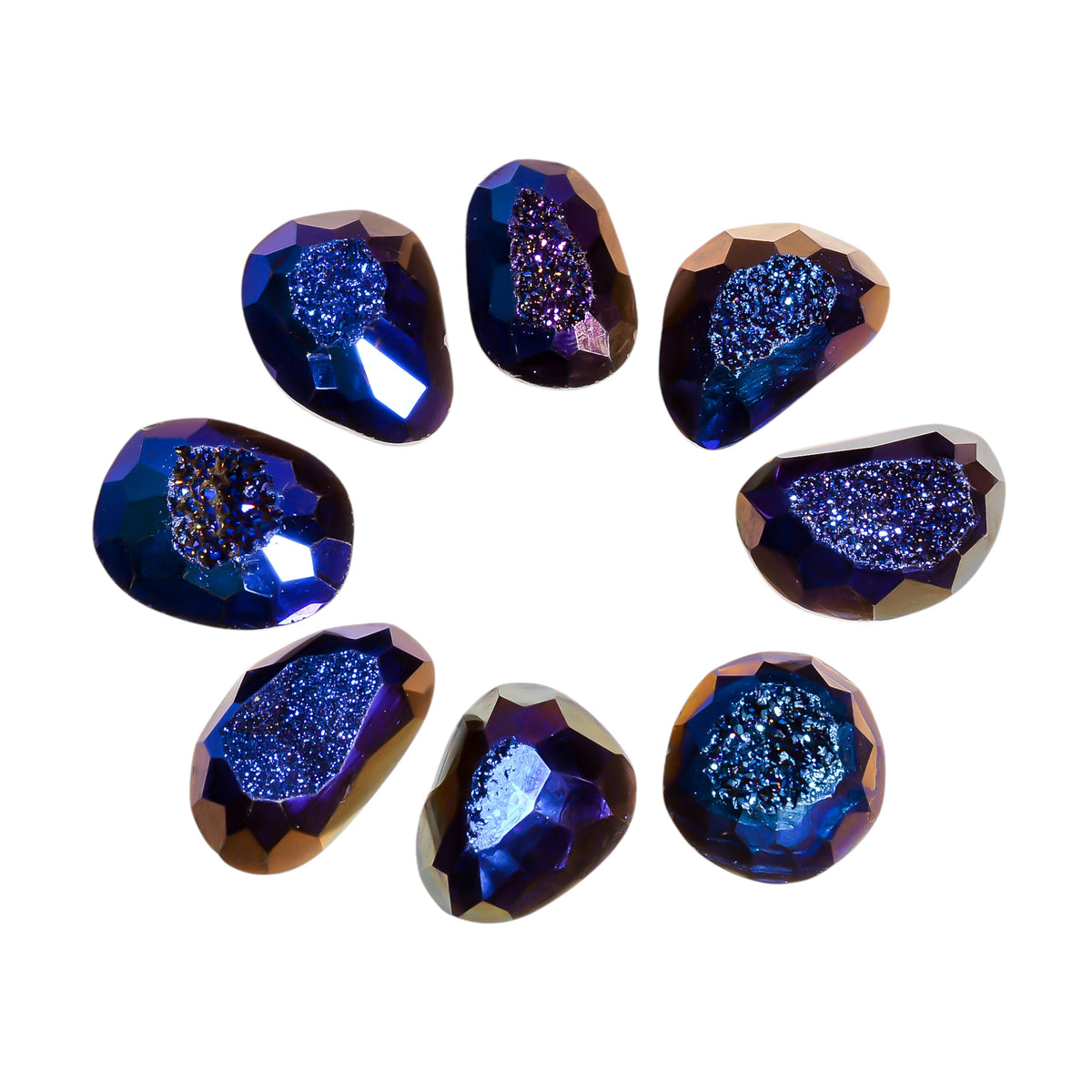 Titanium Cut Blue Mixed Shape loose gemstone - view 1