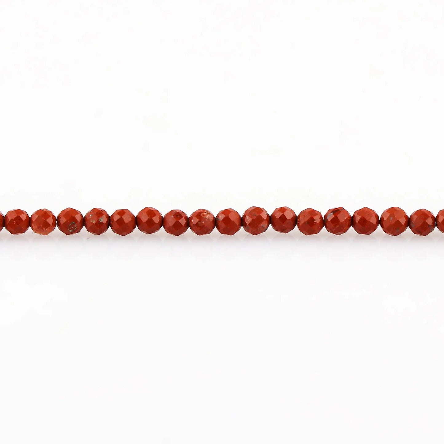 Natural Red Jasper Gemstone Micro Round Beads Bracelet, Birthstone Healing Crystal Armonia