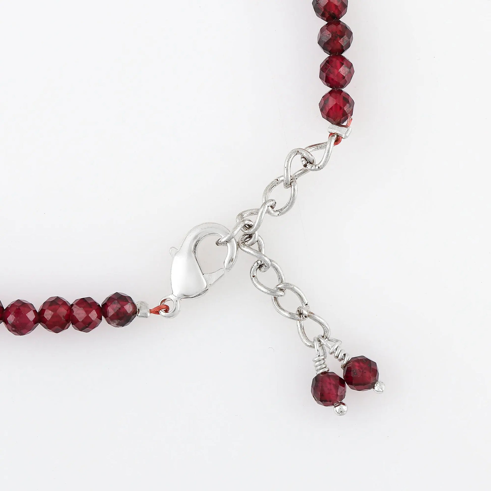 Natural Garnet Gemstone Micro Round Beads Bracelet | Energy & Protection Jewelry Armonia