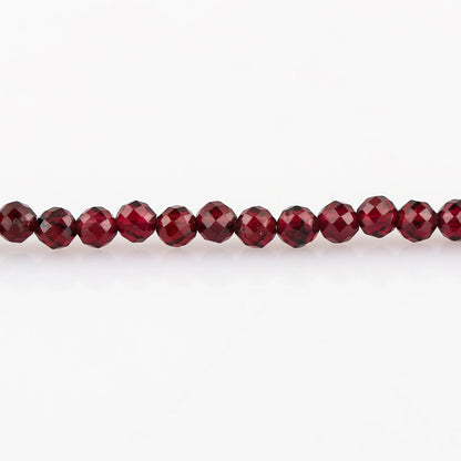 Natural Garnet Gemstone Micro Round Beads Bracelet | Energy & Protection Jewelry Armonia