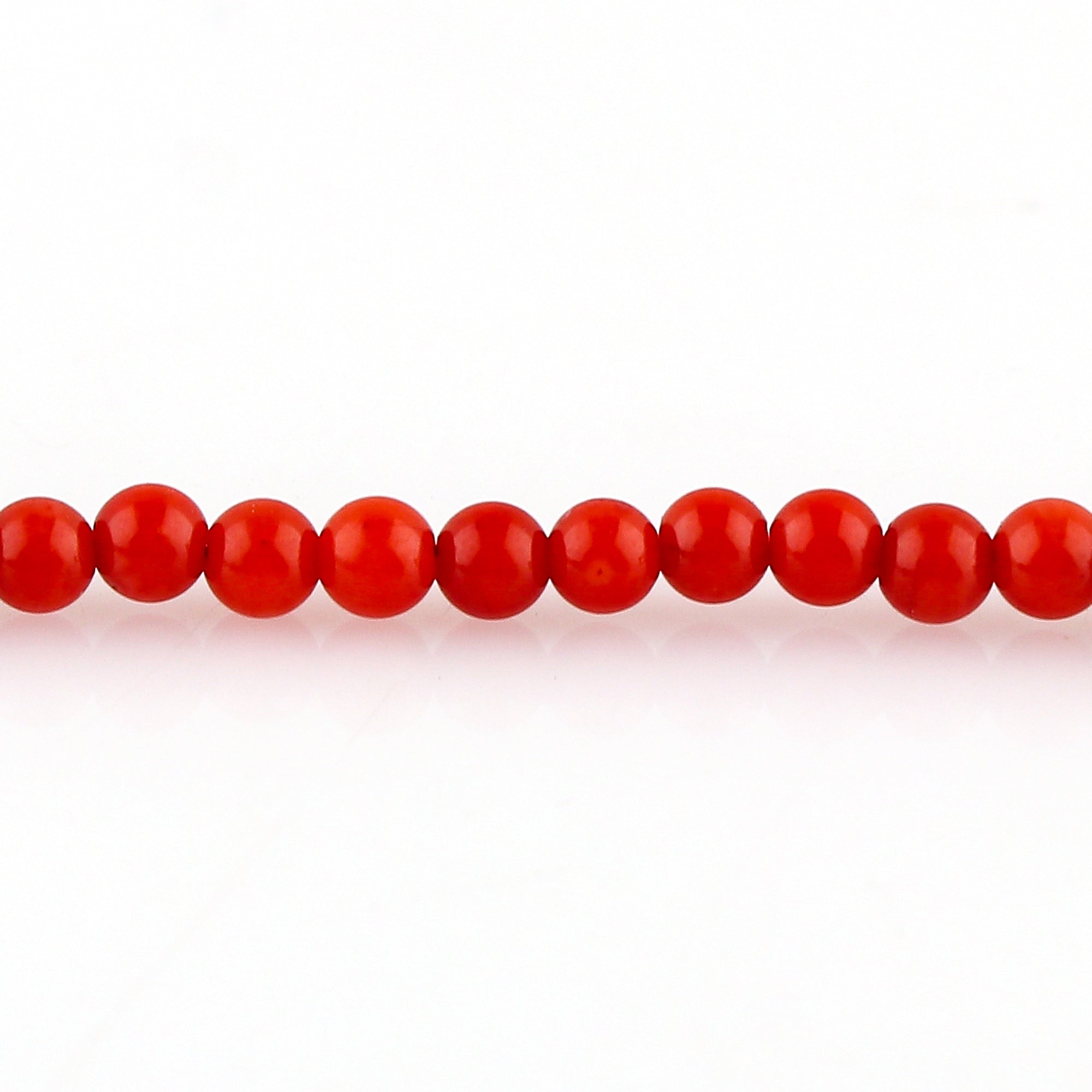 Natural Red Coral Gemstone Micro Beads Bracelet, Birthstone Healing Crystal