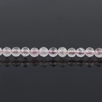 Rose Quartz Healing Bracelet | Natural Micro Round Pink Gemstone Beads Armonia