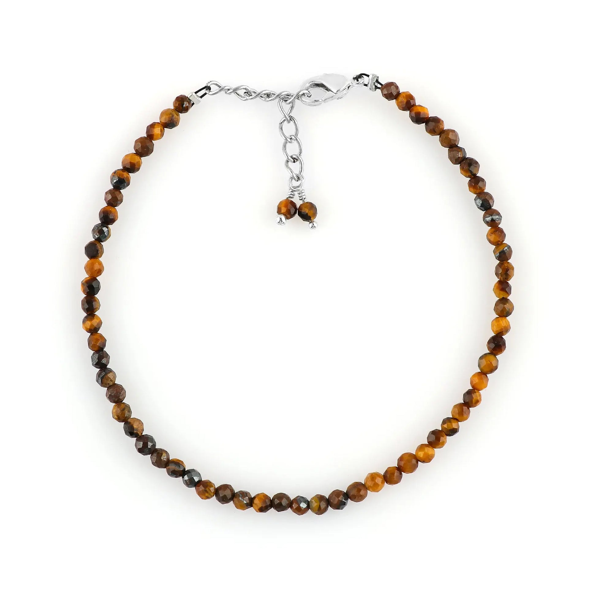 Multi Tiger Eye Healing Bracelet | Natural Micro Round Gemstone Beads Armonia