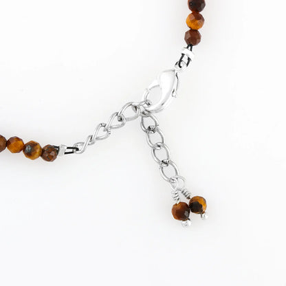 Multi Tiger Eye Healing Bracelet | Natural Micro Round Gemstone Beads Armonia