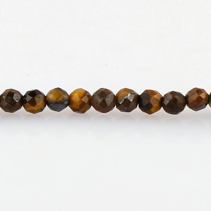 Multi Tiger Eye Healing Bracelet | Natural Micro Round Gemstone Beads Armonia