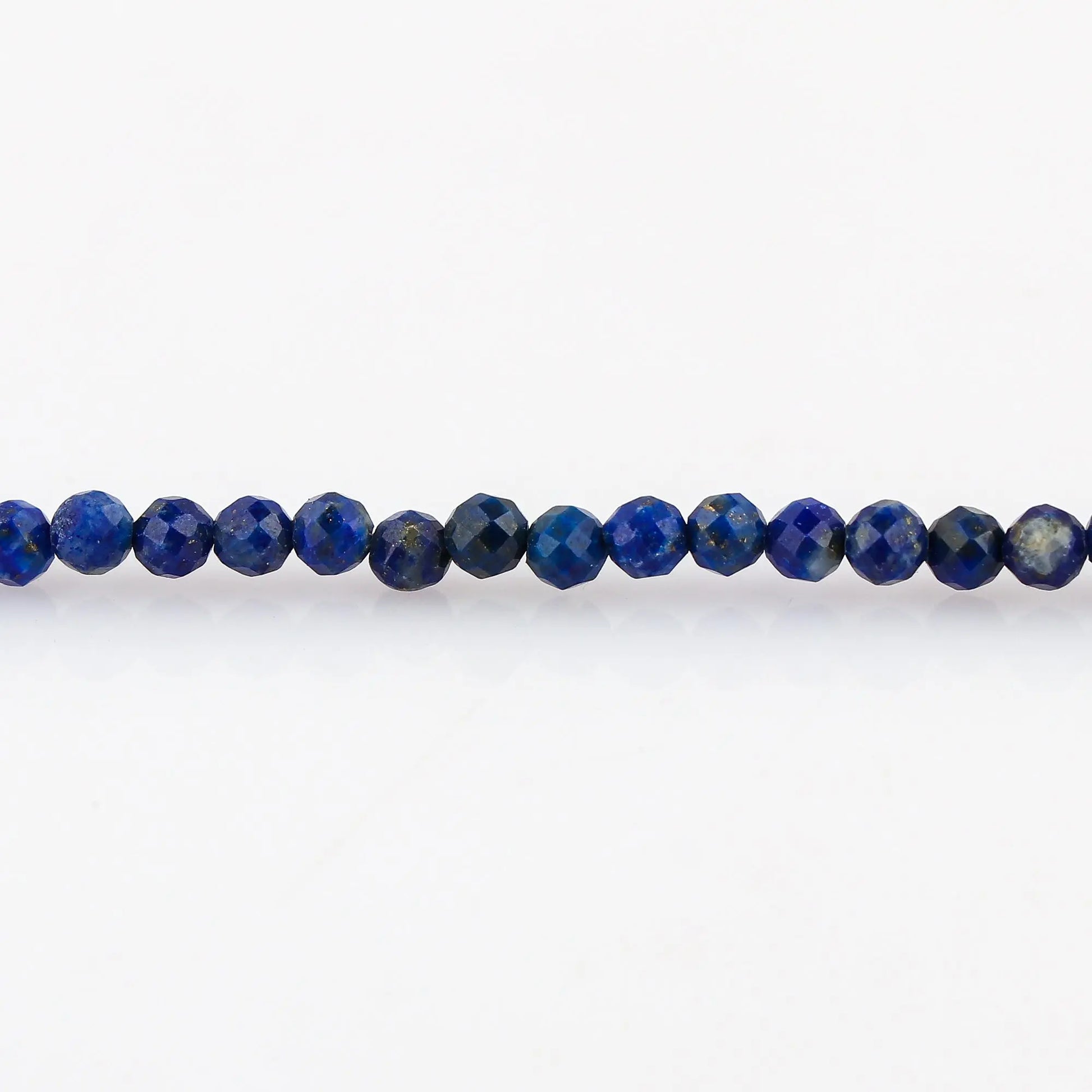Lapis Lazuli Healing Bracelet | Natural Micro Round Blue Gemstone Beads Armonia