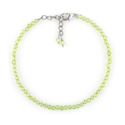 Green Prehnite Healing Bracelet | Natural Micro Round Gemstone Beads Armonia