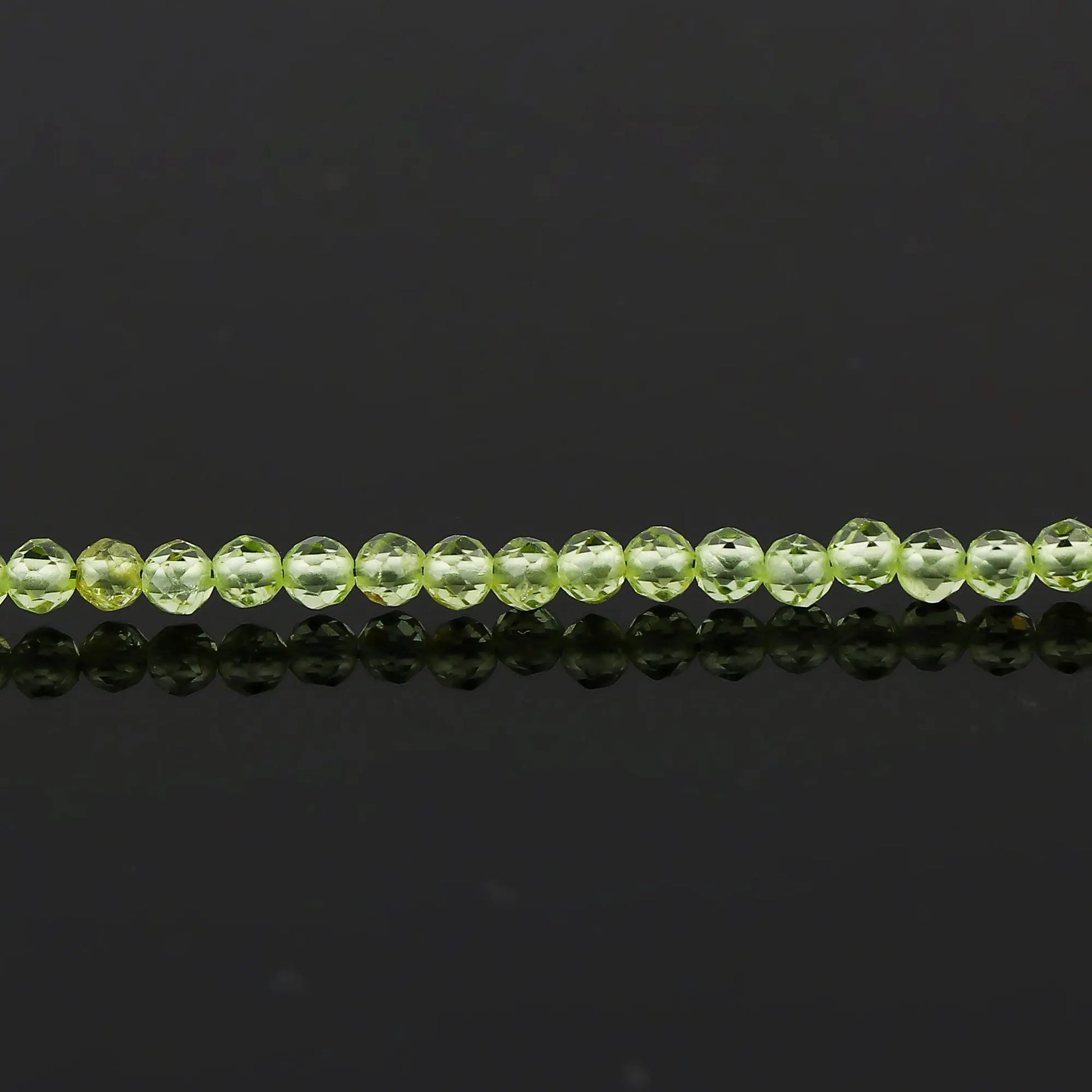 Green Prehnite Healing Bracelet | Natural Micro Round Gemstone Beads Armonia