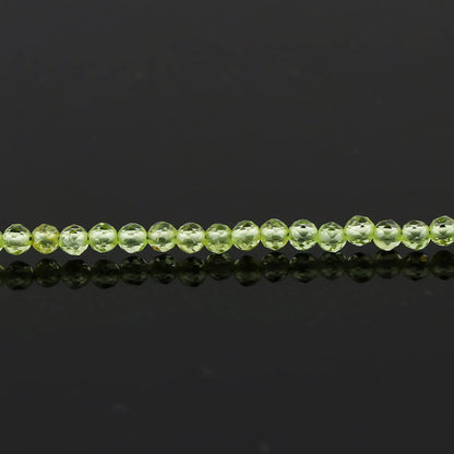 Green Prehnite Healing Bracelet | Natural Micro Round Gemstone Beads Armonia