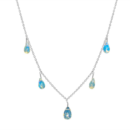 Featuring Multicolour Opals in 18 Ct 5 Drop Ethiopian Opal Necklace at Armonia Gems