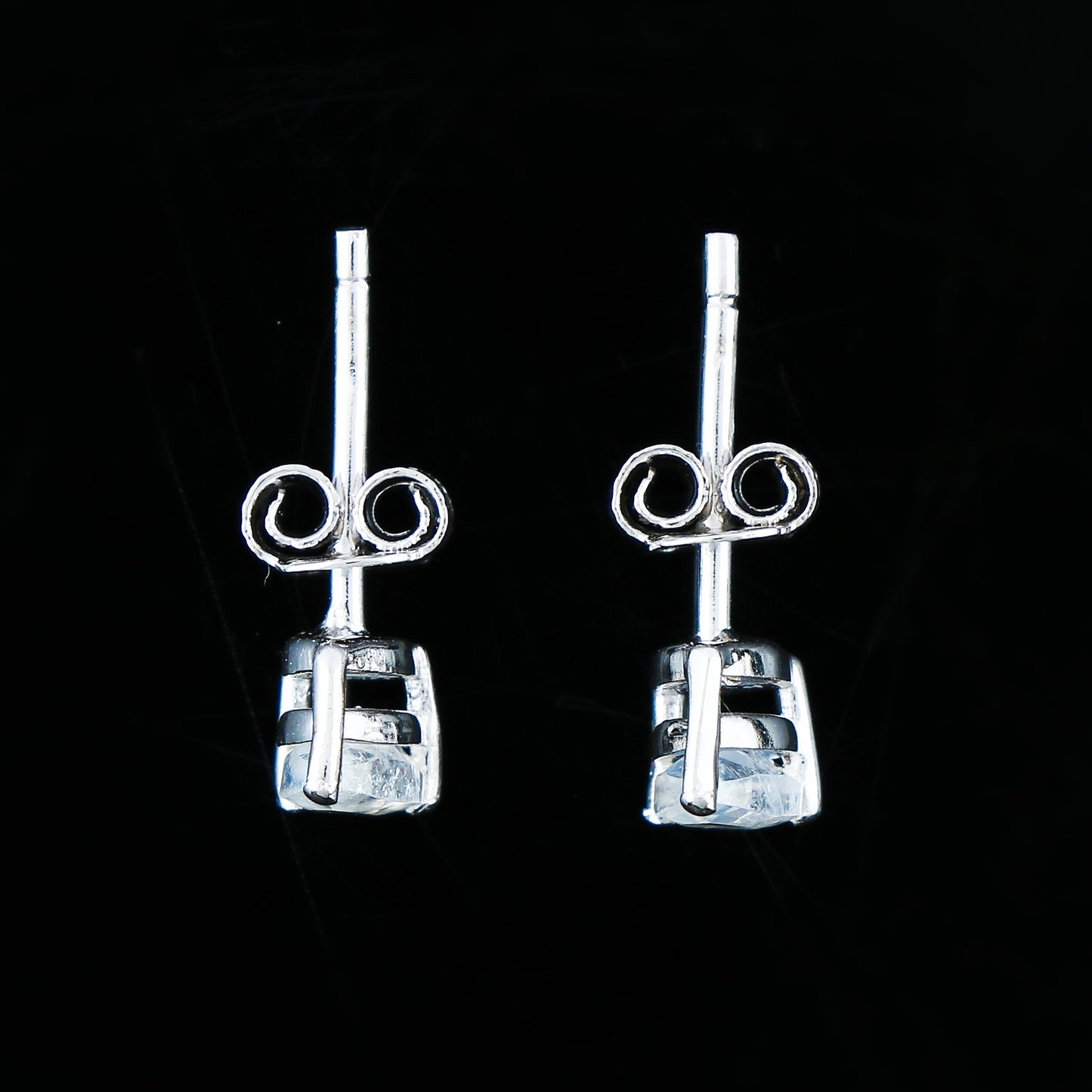 Natural Moonstone Crystals Pear Shape Stud Earring, Prong Setting, Chakra Energy Healing Gemstone, Real Crystal, Birthstone, Fine Gift Jewelry For Her Women, Girl, Love