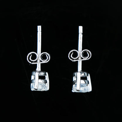 Natural Moonstone Crystals Pear Shape Stud Earring, Prong Setting, Chakra Energy Healing Gemstone, Real Crystal, Birthstone, Fine Gift Jewelry For Her Women, Girl, Love