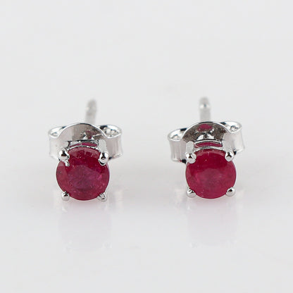 Buy Beaitful Natural Ruby Stud Earrings 