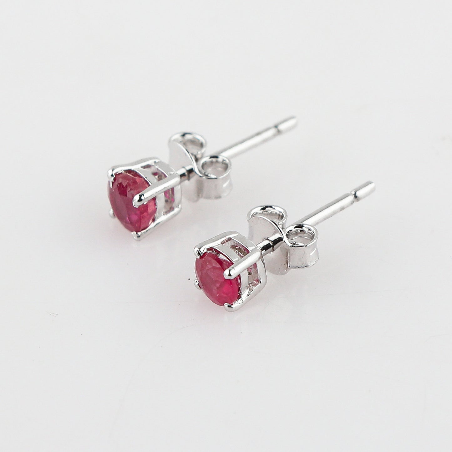Luxury look Stud Earrings in AA+ Ruby Gemstone
