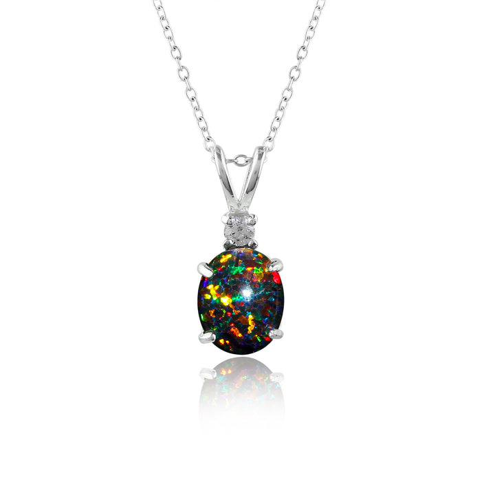 1.3 Ct White Dot Ethiopian Opal Pendant
