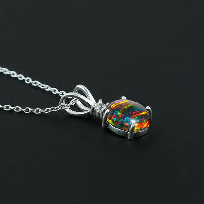 Captivating Elegance in 925 silver crafted 1.3 Ct Ethiopian Opal Pendant, High-end Beauty Collection Jewelry