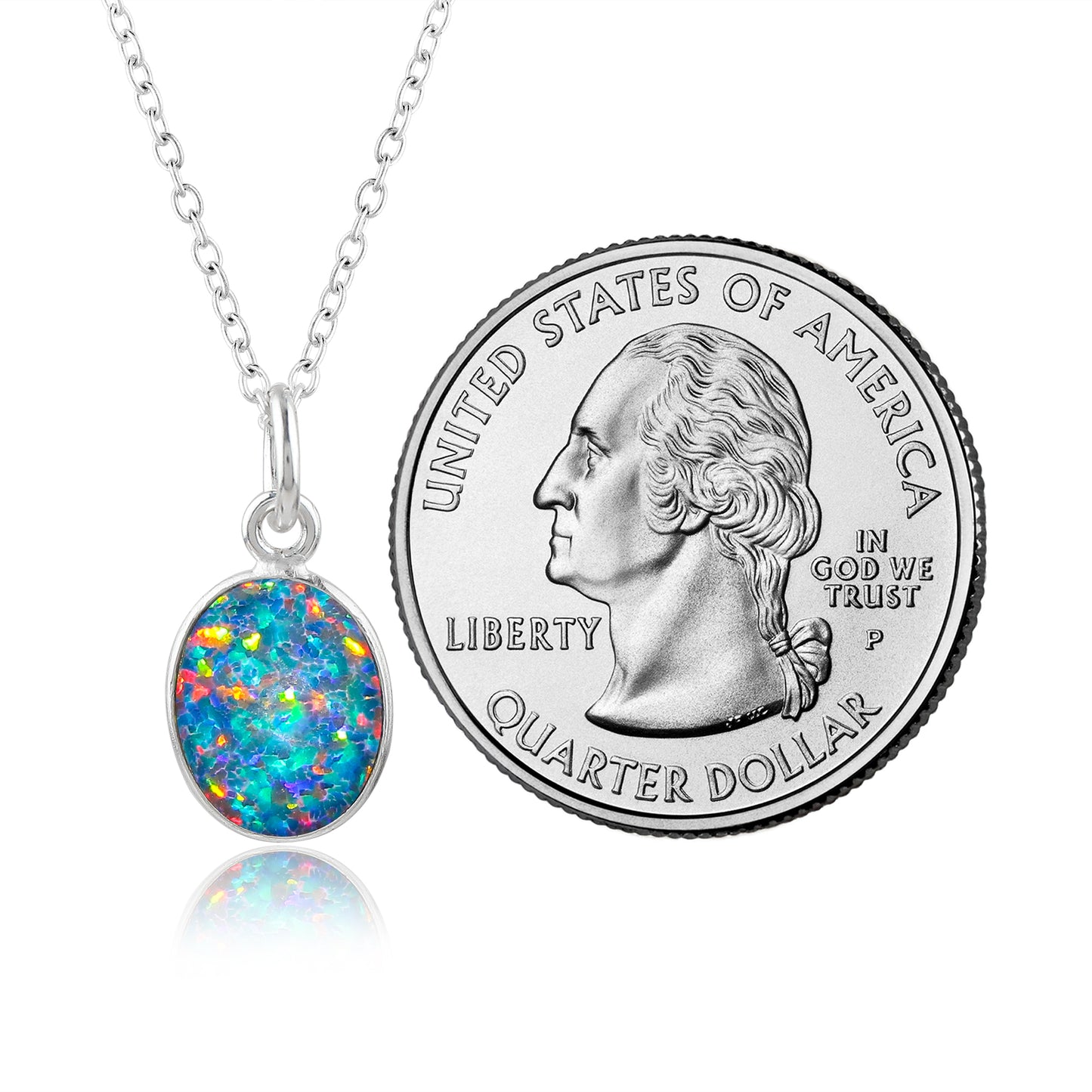 Black Opal Crystal Pendant Necklace, Fire Play Gemstone, Birthstone Crystal, Healing Stone, Gift for Women Mom Her, Statement Jewellery, 925 Sterling Silver 18 inch