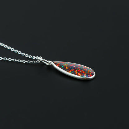Elegant beauty with 1.3 Black Line Ethiopian Opal Pendant