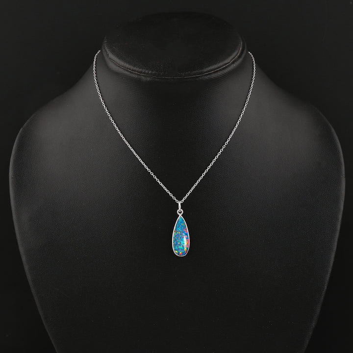 2.5 Ct Black Dot Ethiopian Opal Pendant