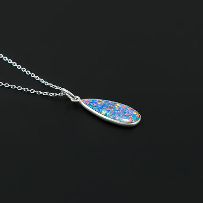 925 silver polished Pendant designed with 2.5 Ct Ethiopian Opal