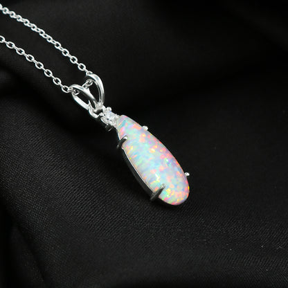 Perfect Choice for Gifting with the 2.5 Ct White Dot Ethiopian Opal Pendant