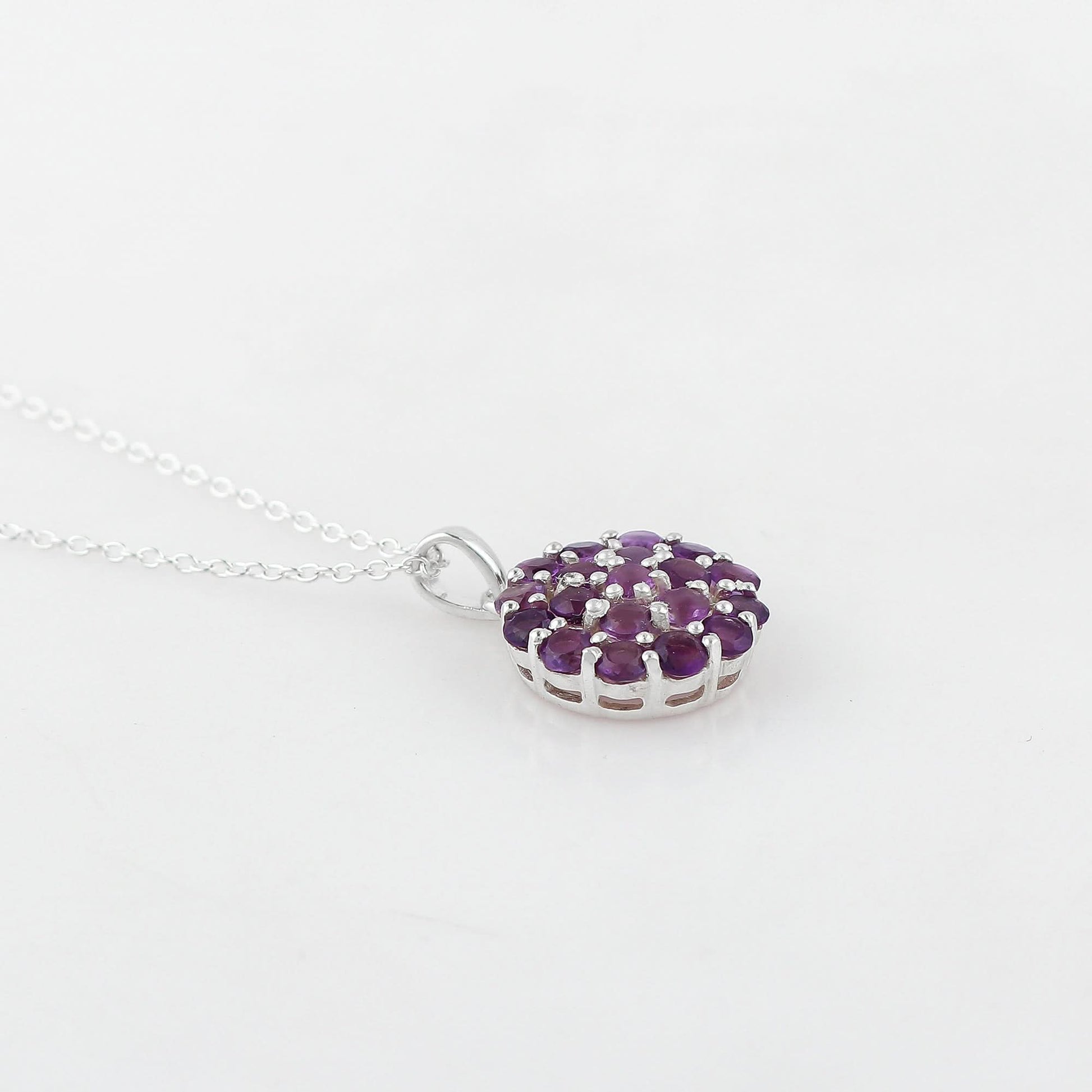 Unique Royal Amethyst Pendant Necklace for Wife and Mom