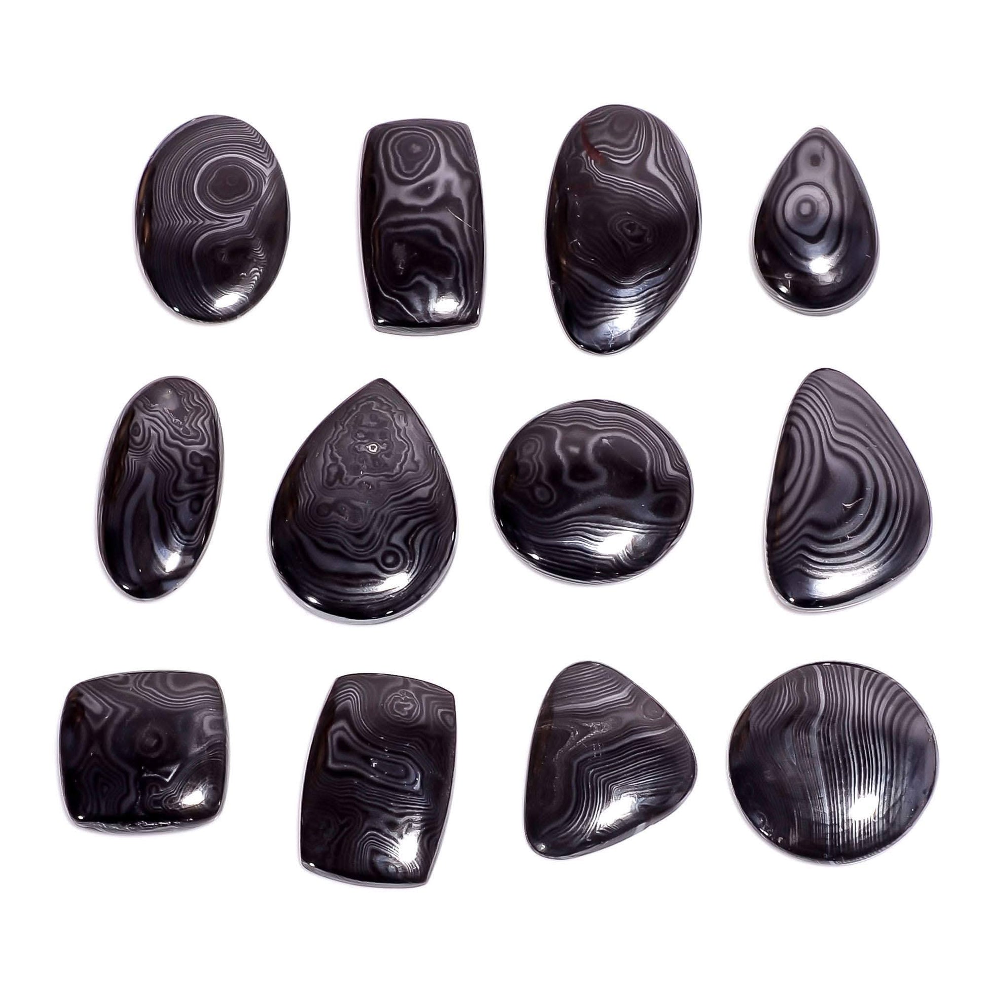 A+ Polished Loose Gemstone Lot, Flat Back Mix Shape for Jewelry Making