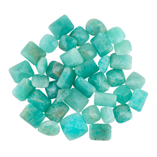 Amazonite faceted mix shape gemstones
