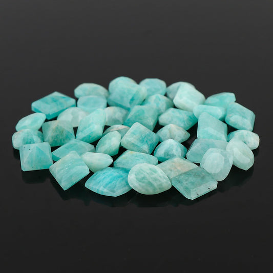 Blue green amazonite small loose stones
