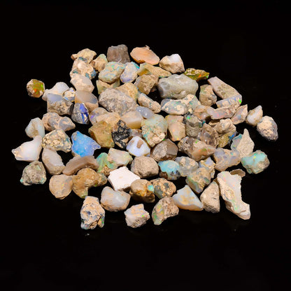 Natural Ethiopian Raw Opal, Rough Crystal, Healing Minerals, Welo Fire Play Opal, October Birthstone