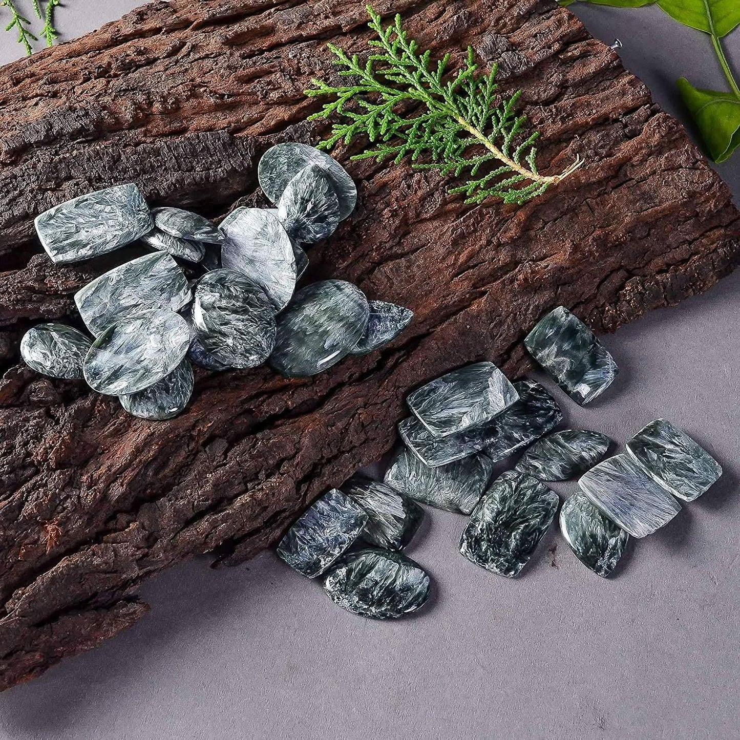 High Quality Seraphinite Gemstone Specimens for Collection by Armonia Gems