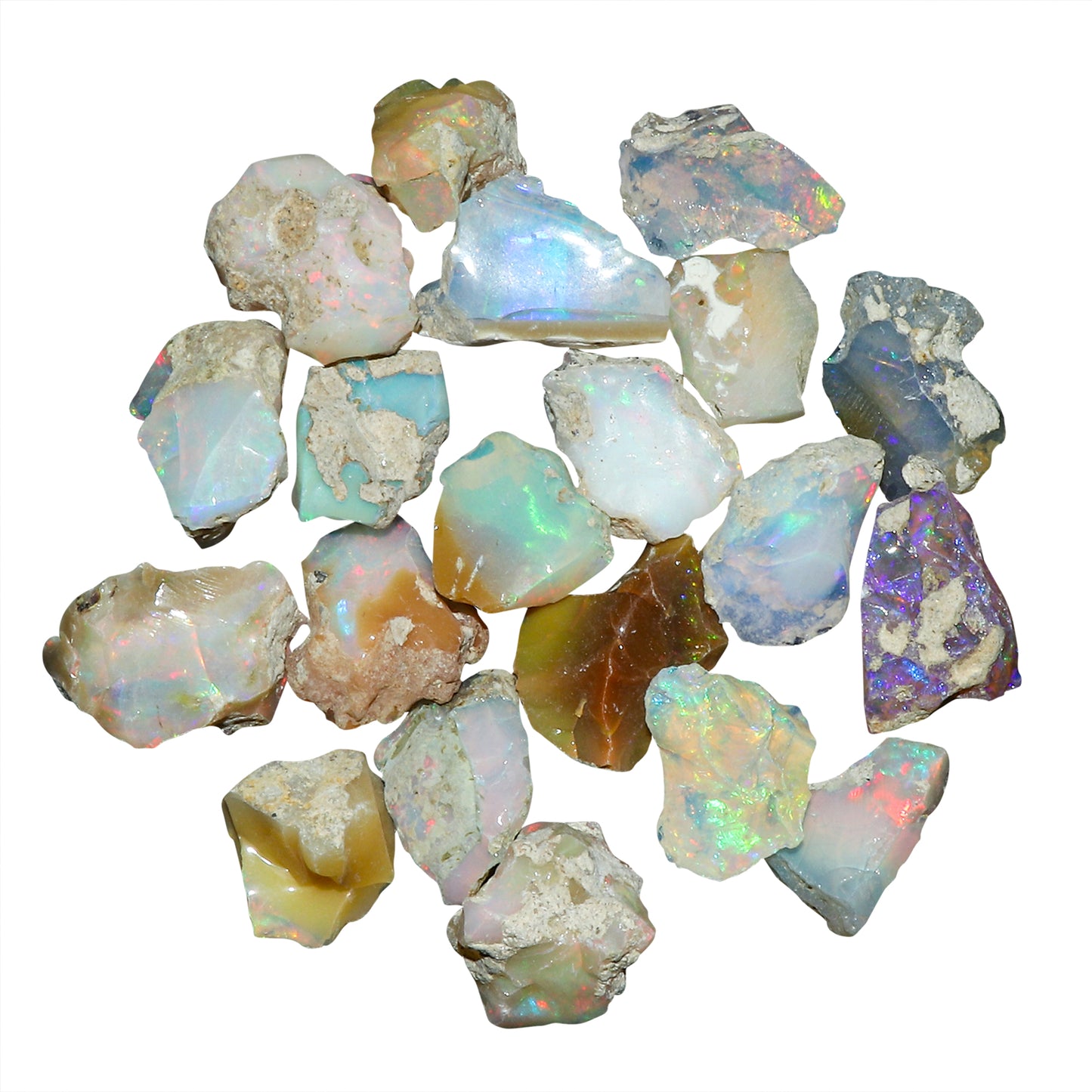 Natural Raw Ethiopian Opal Crystals, Natural Honeycomb Opal, Genuine Welo Reiki Opal Rough 10 mm to 30 mm