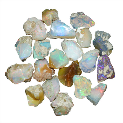 Natural Raw Ethiopian Opal Crystals, Natural Honeycomb Opal, Genuine Welo Reiki Opal Rough 10 mm to 30 mm