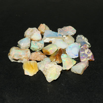 Natural Raw Ethiopian Opal Crystals, Natural Honeycomb Opal, Genuine Welo Reiki Opal Rough 10 mm to 30 mm