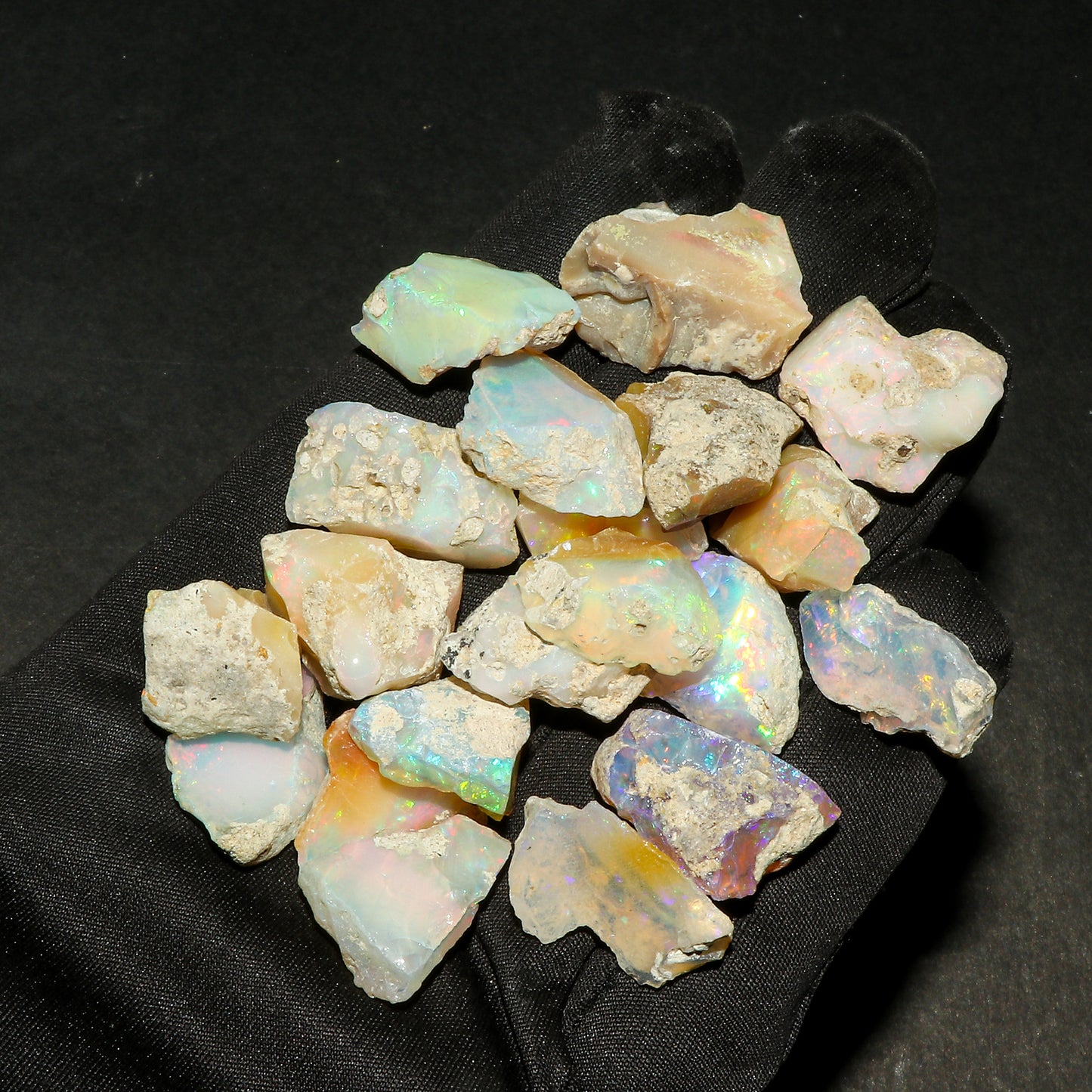 Natural Raw Ethiopian Opal Crystals, Natural Honeycomb Opal, Genuine Welo Reiki Opal Rough 10 mm to 30 mm