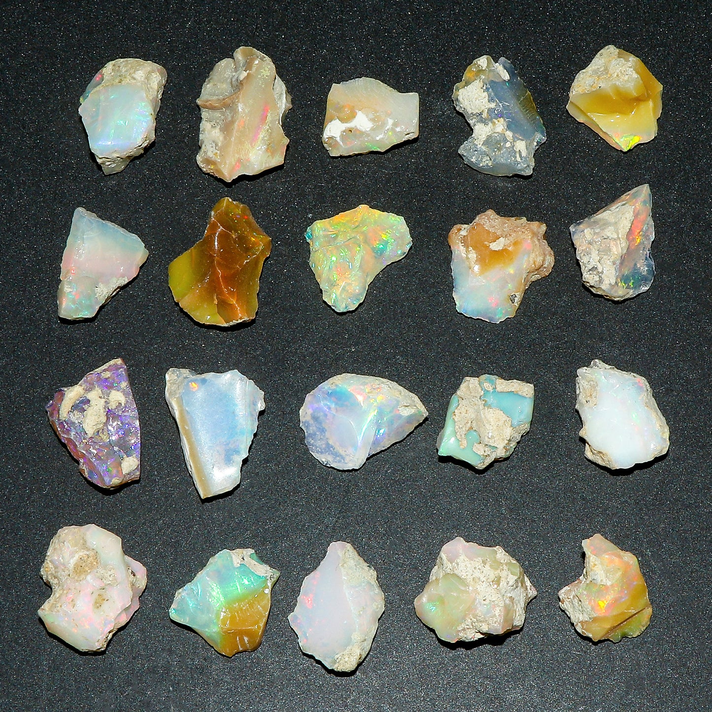Natural Raw Ethiopian Opal Crystals, Natural Honeycomb Opal, Genuine Welo Reiki Opal Rough 10 mm to 30 mm