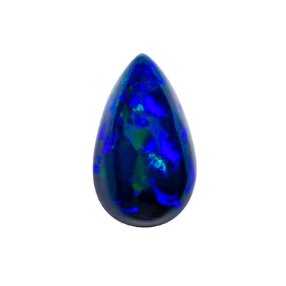 Black Opal Gem Pear Cabochon Loose Gemstone - photo 1