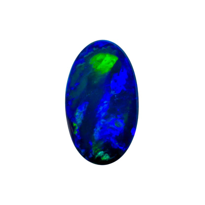 Black Opal Rock Oval Cabochon Loose Gemstone - photo 1