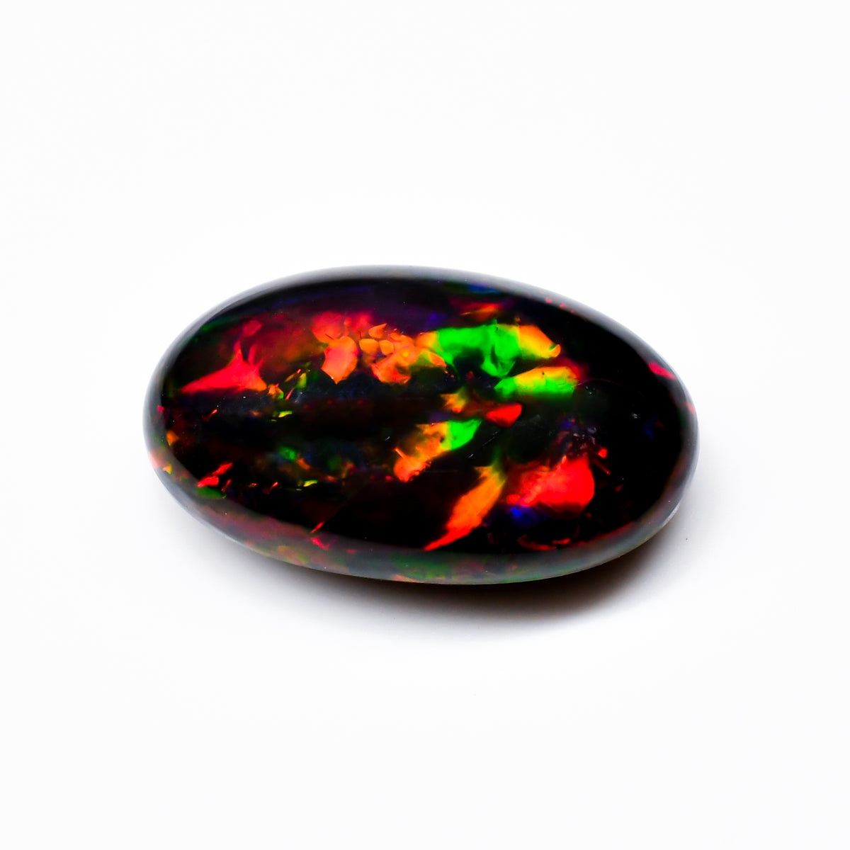 Ethiopian Black Opal Oval Cabochon Loose Gemstone - photo 2