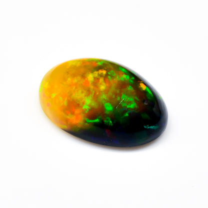 Ethiopian Fire Opal Oval Cabochon Loose Gemstone - photo 2